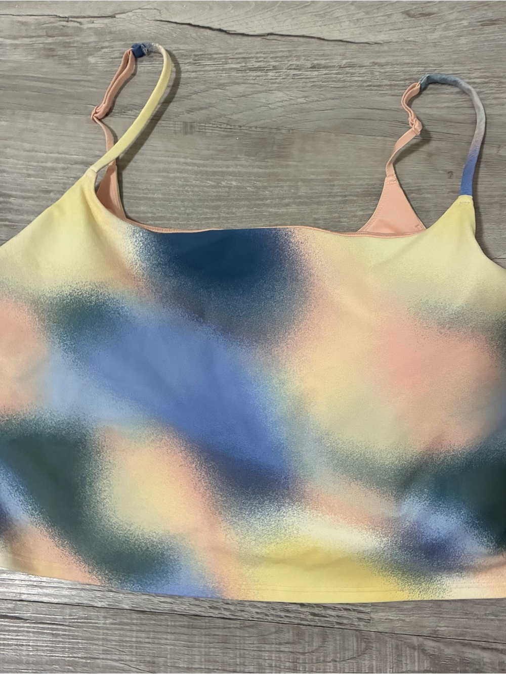 old navy active powersoft tie dye cropped cami